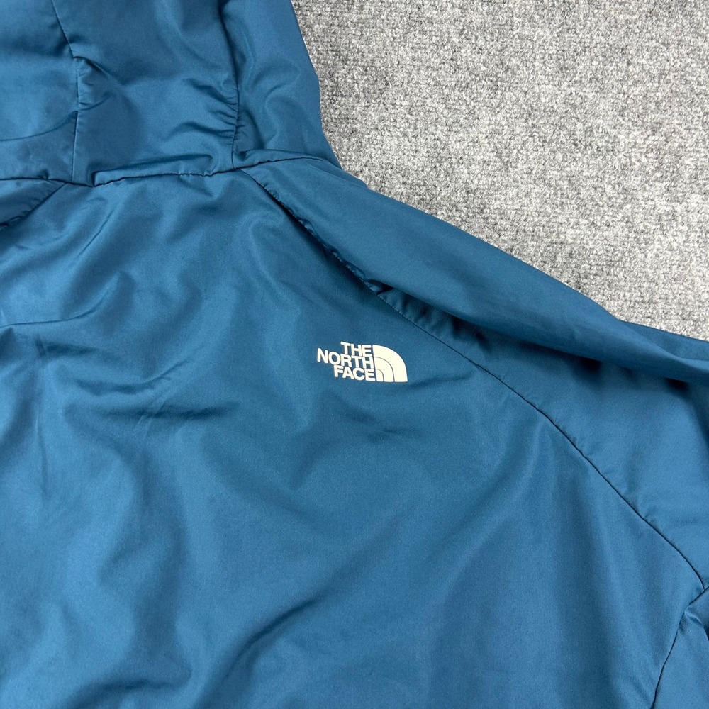 The North Face Windbreaker Jacket Mens XXL Blue WindWall Hooded Full Zip Hiking - Picture 4 of 10